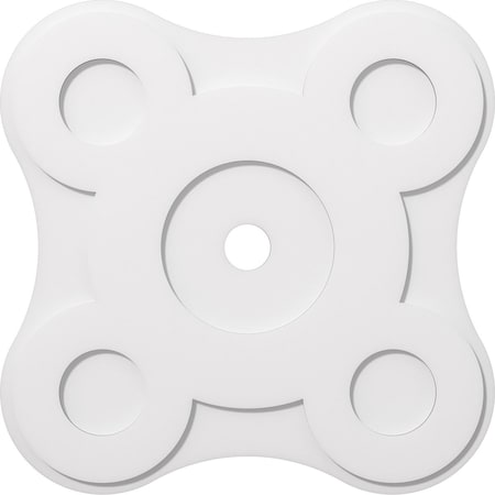 Ekena Millwork Luna Architectural Grade PVC Contemporary Ceiling Medallion, 32"OD x 3"ID x 11"C x 1"P CMP32LA-03000